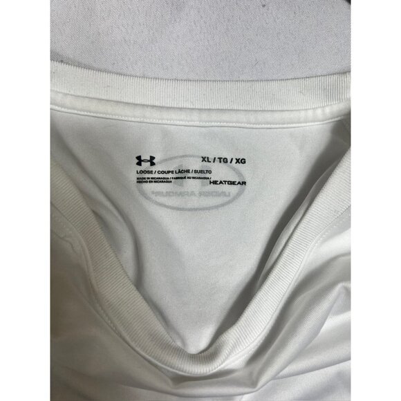 Under Armour Men's White Loose Fit Shirt - Picture 4 of 5